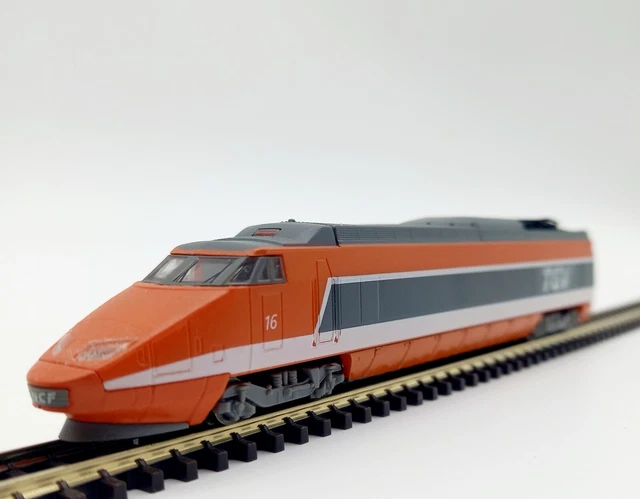N GAUGE SCALE TGV High Speed Train Electric Locomotive Engine Model ...