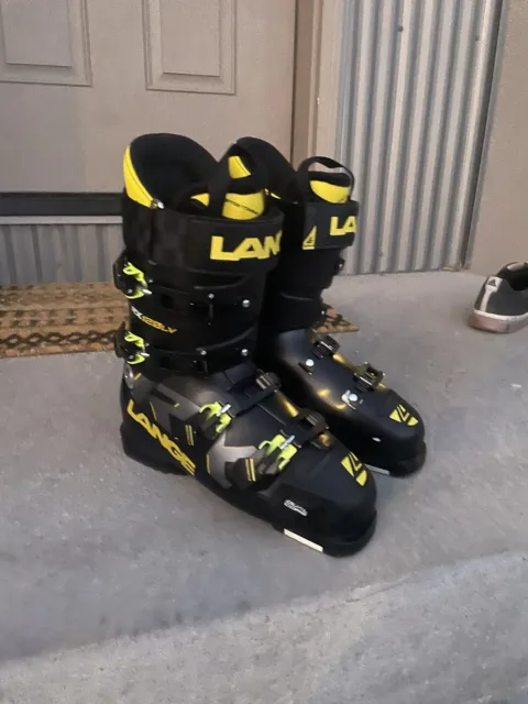 Lange RX 120 Lv Dual Core Black Downhill Ski Boots Men's Size 27.5