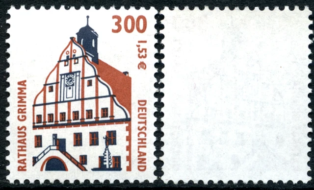Bund SWK DN mit wenig Melierfasern, Einzelmarke ohne Nr, MiNr 2141 Y,  ** MNH