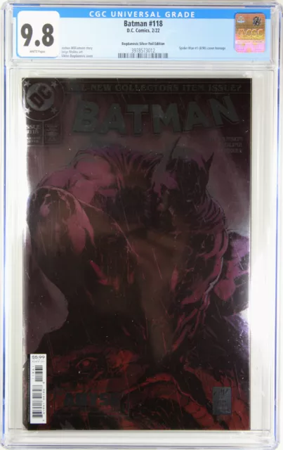 Batman  #118 (Viktor Bogdanovic 1:100 Silver Foil Variant) ~ Cgc Graded 9.8 Nm/M