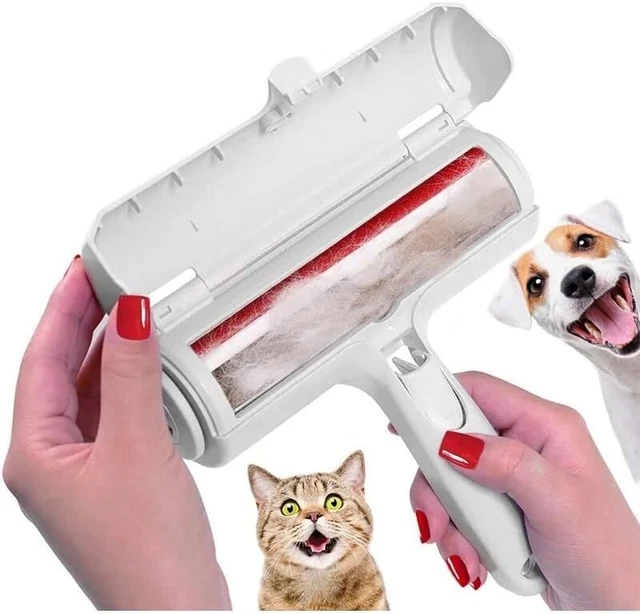 Pet Hair Removal Tool - Portable, Reusable Lint Roller & Pet Fur Remover Brush