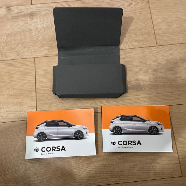 Genuine vauxhall corsa 2019 2023 owners manual handbook pack 10 00