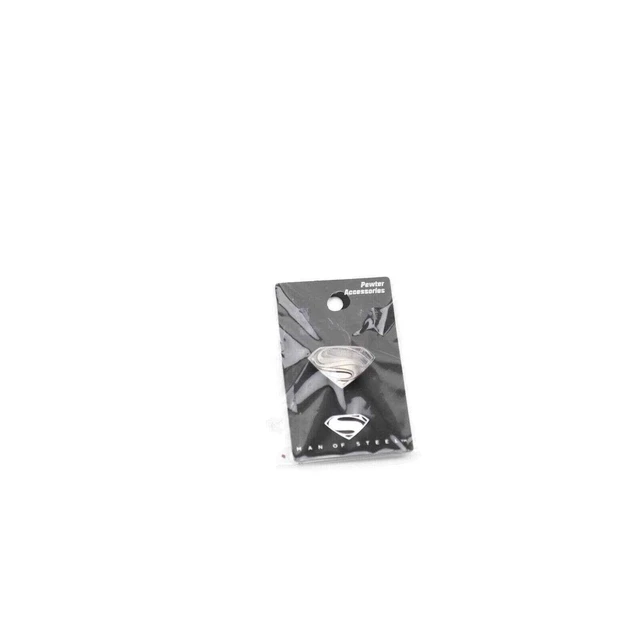 Superman New Shield Logo Pewter Lapel Pin Accessory Charm Pin Back Licensed