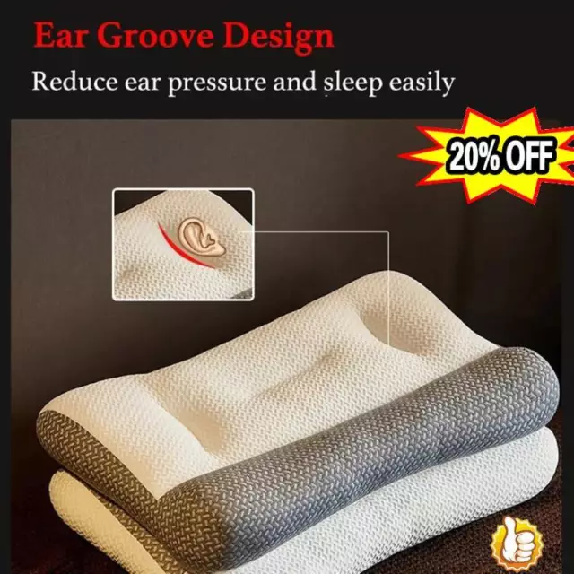 Cervical Memory Foam Pillow, Orthopedic Pillows- for Neck Pain, Ergonomic-