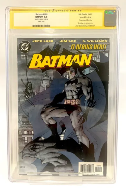Batman #608 2nd Print CGC 9.8 SS - Signed by Jim Lee - DC