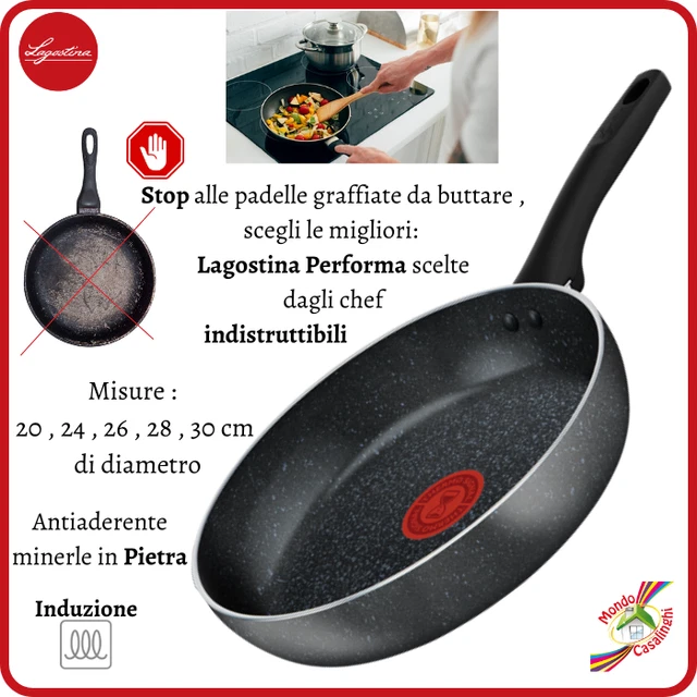 Padelle padella a per induzione antiaderente 20 24 26 28 30 acciaio bistecchiera
