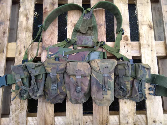 DPM British Army PLCE 8 Piece Webbing Set VGC Ammo Utility Water Yoke Belt Kit