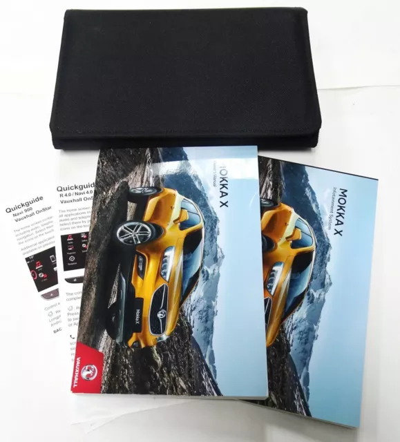 Genuine Vauxhall Mokka X 2016-2020 Owners Manual Handbook Navi Audio Wallet Pack