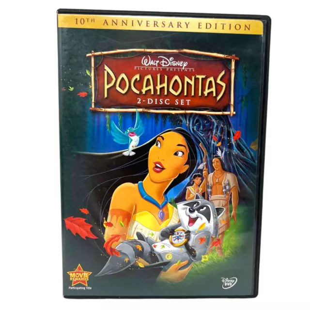 Disney Pocahontas (DVD, 2005) 10th Anniversary Edition Good Condition!!!