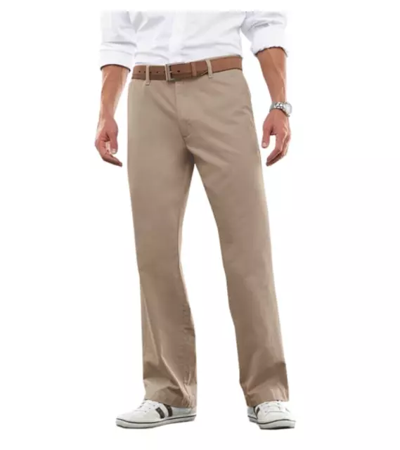 BRAND NEW. DOCKERS MEN'S SOFT KHAKI D3 CLASSIC FIT FLAT FRONT PANT. 42 x 32. 2