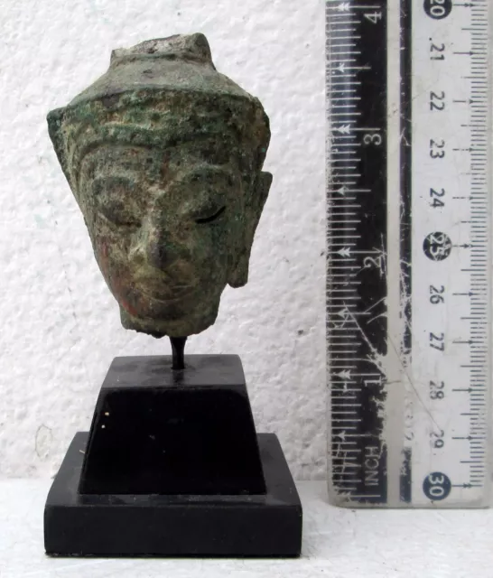 17th Century Bronze Ayutthaya Buddha Head