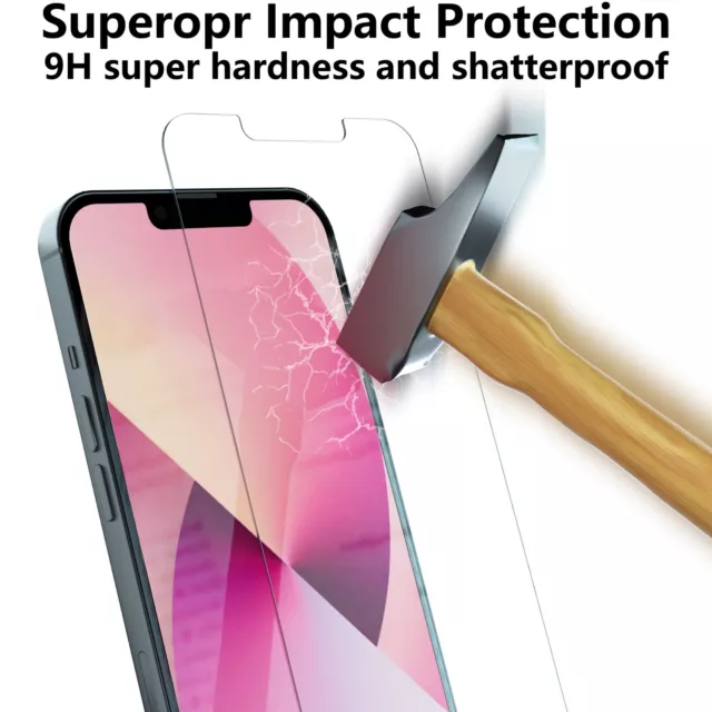 Tempered Glass Screen Protector For iPhone 11 12 13 14 15 Pro Max Plus Mini X XR 3