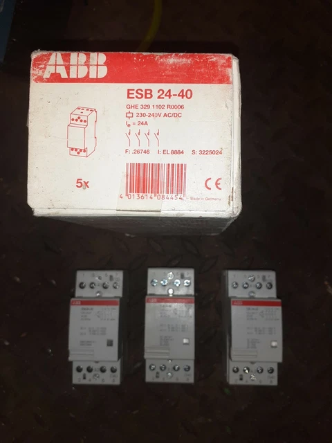 Contattore ABB ESB 63-40 ESB 230V AC/DC 4013614421334 Contattore ABB ESB 63-40 ESB 230V AC/DC 4013614421334