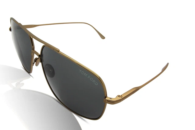 Tom Ford FT0746 John-02 Men's Sunglasses 30A Shiny Gold/Smoke Gradient