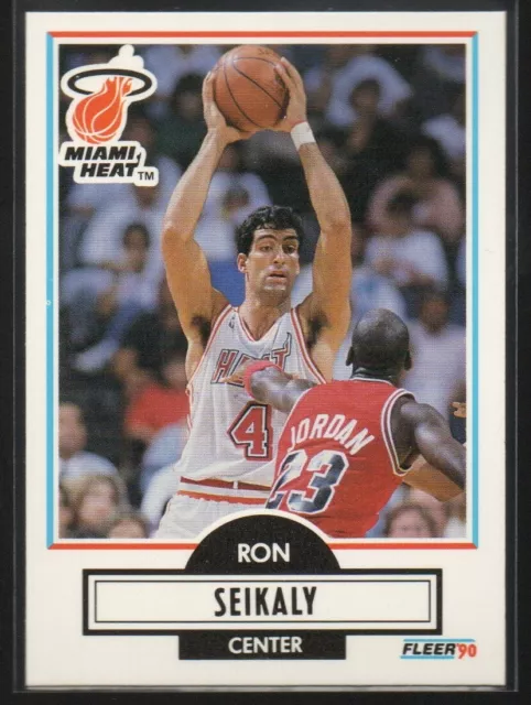 Rony Seikaly 1990-91 Fleer #102  Miami Heat  (Michael Jordan Defending)  #1