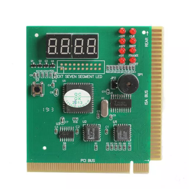 4-Digit PC Analyzer Diagnostic Post Card Motherboard Fault Tester for ISA PCI