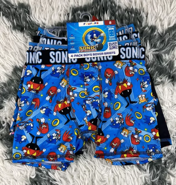 Old Navy Sonic the Hedgehog Underwear Underpants Boys 3 Boxer Briefs M L XL  New