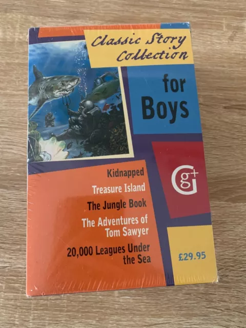 Classic Story Collection For Boys - 5 Books - Tom Sawyer Treasure Island SEALED