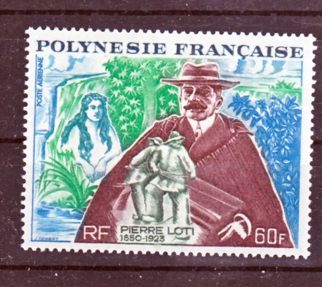 Polynésie PA  76 Pierre Loti neufs** TB MNH sin charnela cote 46