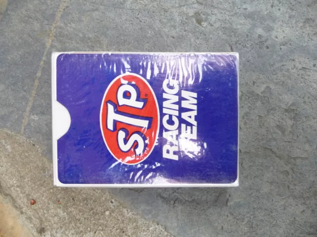 Vintage 1970's STP Racing Team Standard Playing Card Deck - In Shrink Wrap New