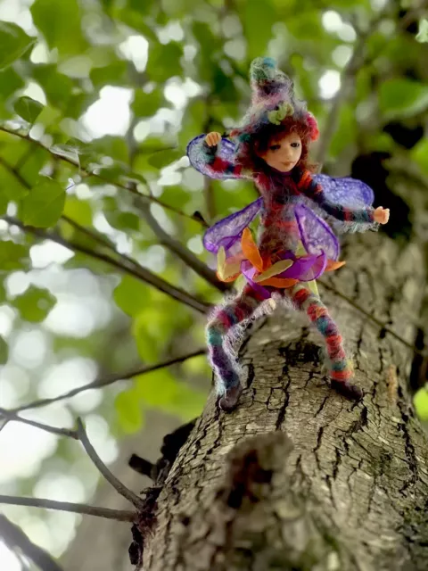 Tree Dancer OOAK Polymer Clay Fairy Sprite 2