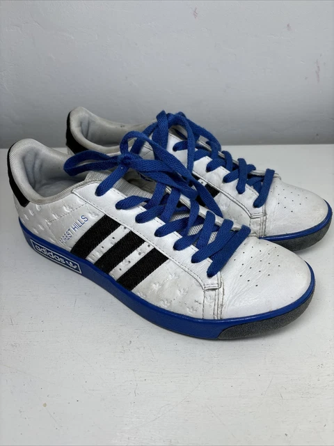 ADIDAS FOREST HILLS White Blue Embossed Logo Size UK 7 39.95 PicClick UK