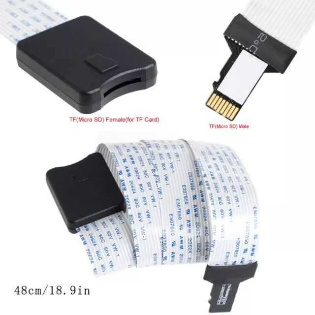 TF-TF Memory Card Kit Male to Female Extension Cable Adapter