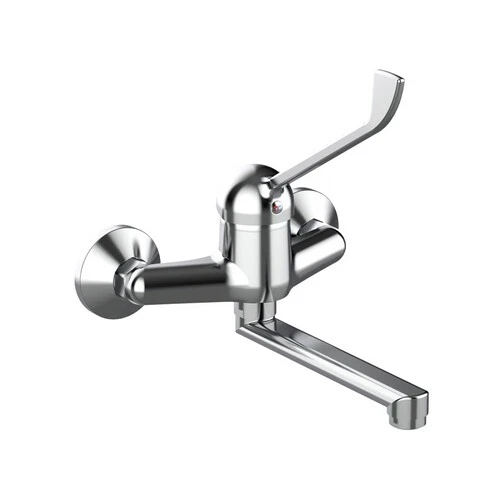 Miscelatore Monocomando Lavello A Muro Con Leva Clinica Linea Ten - Cromo
