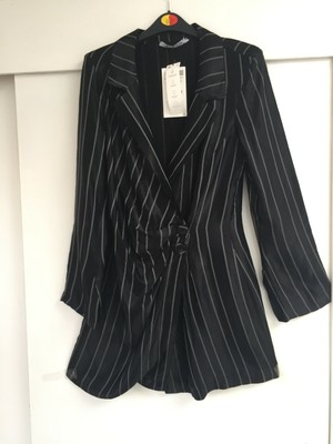 Zara Striped Blazer Dress - Special Edition In Viscose  Bnwt £59.99