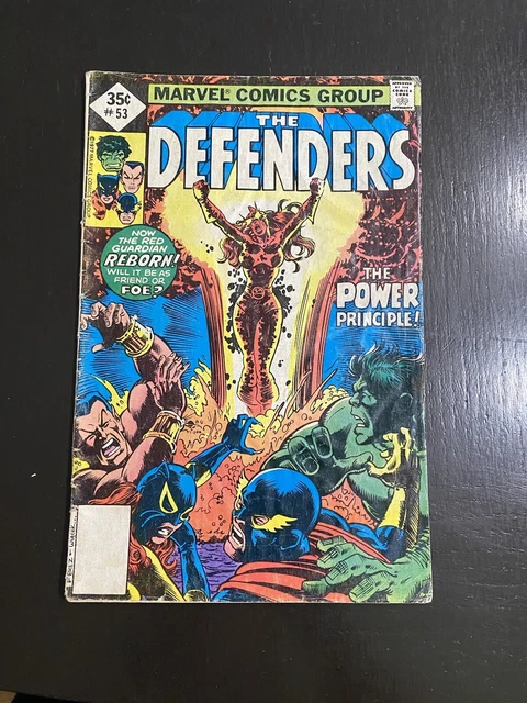 The Defenders 53 Cameo App Lunatik George Pérez Cover Marvel 1977 Fn/Vf Edf12