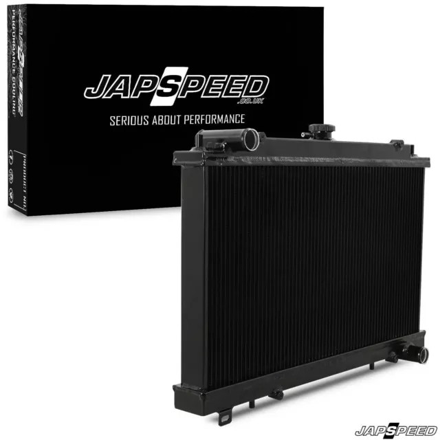 Japspeed High Flow Aluminium Black Drift Radiator For Nissan 200Sx S14 S14A S15