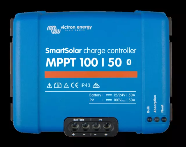 Victron Smart Solar Mppt 100/50 Solar Charger Controller With Bluetooth 12/24V 3