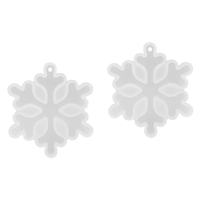 Set 2 Weiß Kieselgel Silikonform Für Hängenden Anhänger DIY Schmuckform