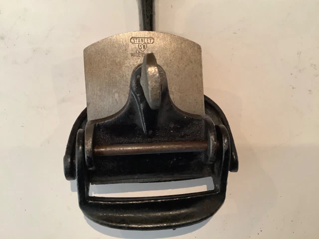 Vintage Stanley SW No. 70 Box Scraper USA * Sweetheart * Maroon Wood Handle 2
