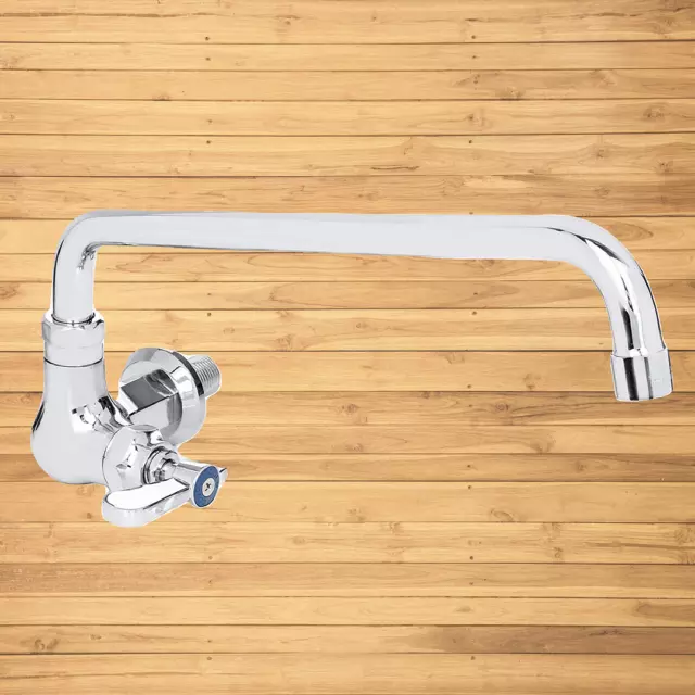 DuraSteel Commercial Duty Wall Mount Chinese Wok Range No Lead Faucet Chrome