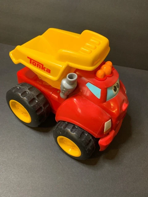 Vintage Grand Tonka Truck camion à benne jaune et vert