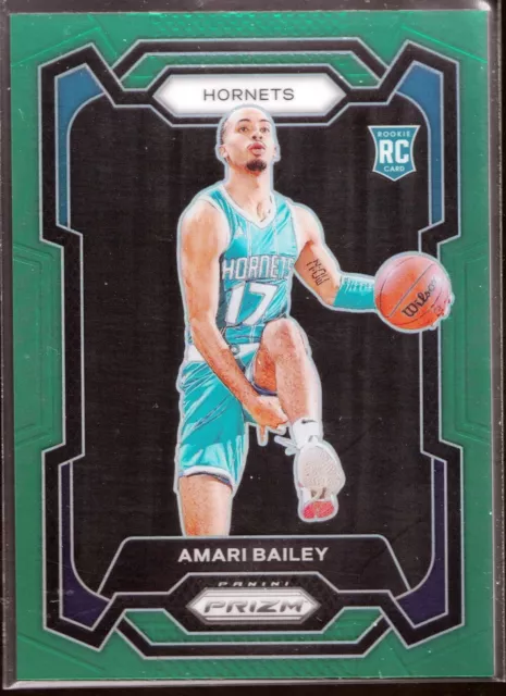 2023-24 Panini Prizm Prizms Green #162 Amari Bailey RC