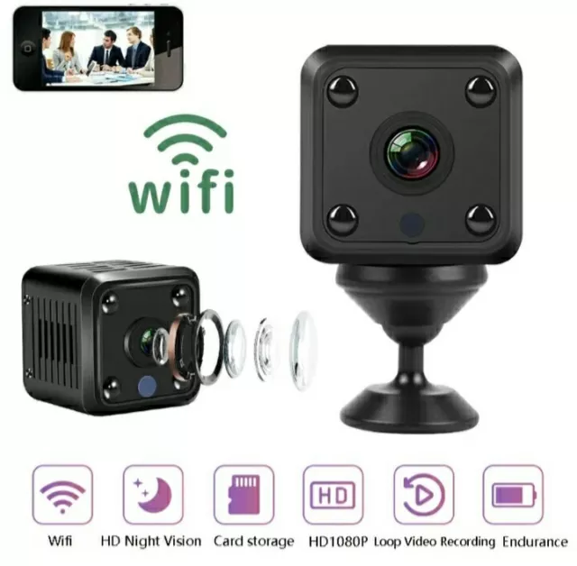 Mini Cam  Telecamera Full Hd App  Ip  Spia Spy Cmos  Wifi Visione Remota