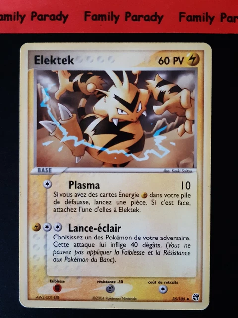 Elektek 35/100 Ex Sand Tempe French Pokemon Card