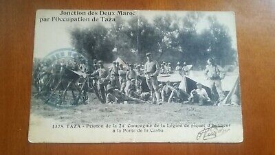 CPA taza junction of two morocco by the occupation of taza platoon
