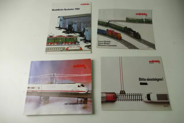 4 Märklin H0 Digital Prospekte Hauptkatalog 1985 1986 1987 Exportmodelle TO-6065