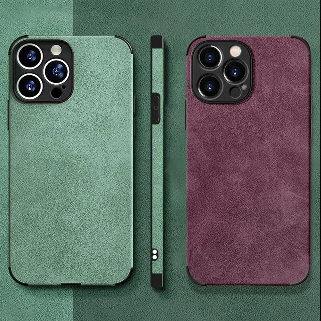 For iPhone 15 14 13 12 Pro Max 11 XR 8 Plus Luxury Leather ShockProof Case Cover