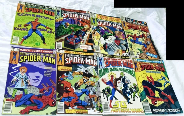 Spectacular Spider-Man Comics Lot 43 Nice grades #44-105 includes key issues