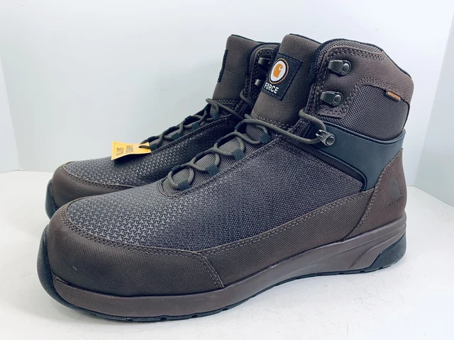 CARHARTT FORCE 6& Nano Composite Toe Work Boots CMA6425 Brown Mens Size ...