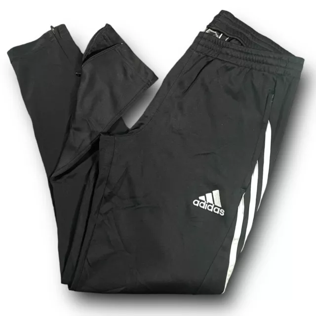 ADIDAS Pantaloni Tuta Track pants Usati Vintage Nero Sportivi da Uomo - Taglia S