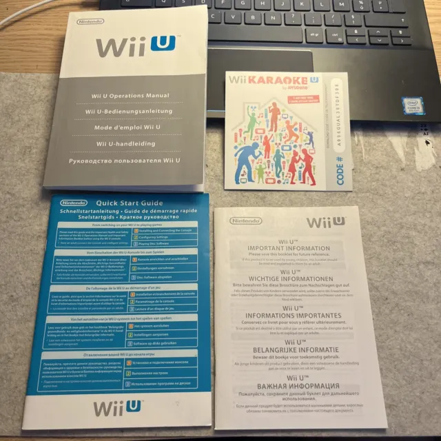 Vente Flash Notice Livret Manuel Mode D’emploi Console Nintendo Wii U