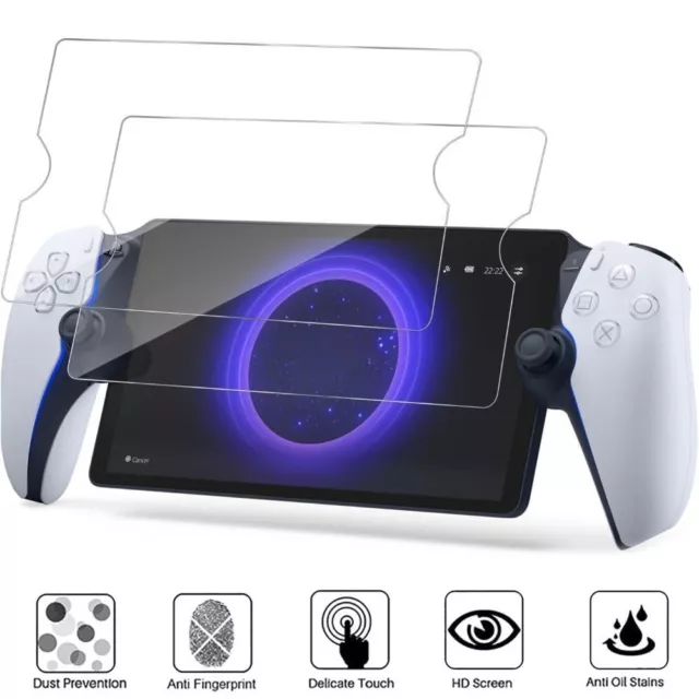 2pcs HD Protective Film Tempered Glass for Sony PlayStation Portal