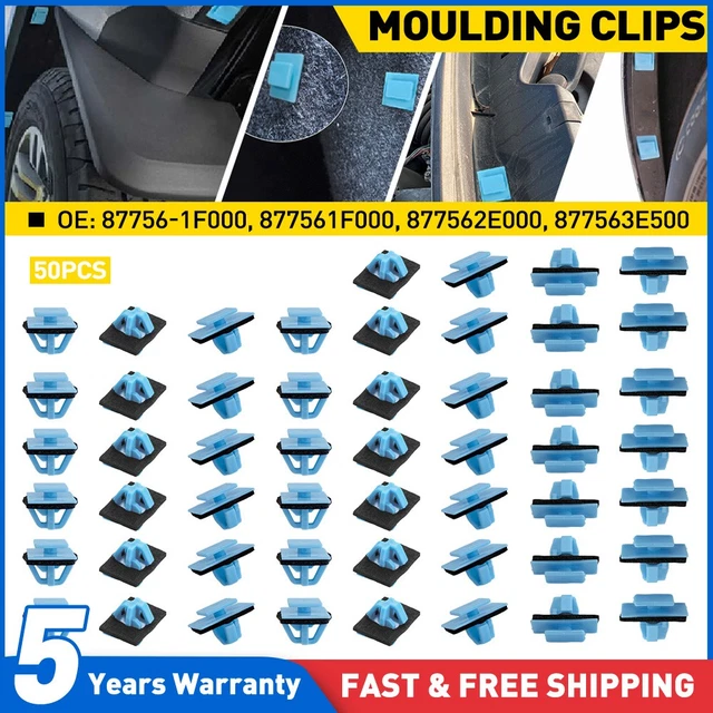 100x Door Trim Clips – For Hyundai Santa Fe, Kia Sportage Side Moulding & Rocker Panel