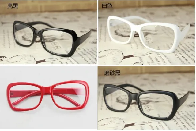 BLACK UNISEX DESIGNING Plastic glasses frames Accessories Clear lens ...