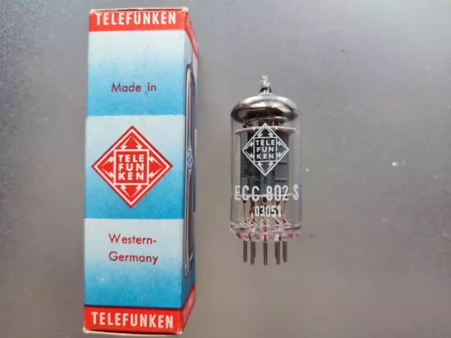 ECC802s Telefunken NUEVO Tubo Tubo Válvula E82CC 12AU7 ECC82 6189 Amplificador de Tubo